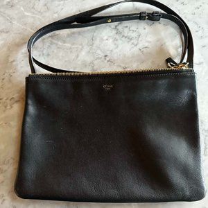 CELINE Trio leather crossbody bag